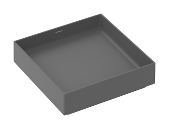  - HANSGROHE Xuniva Evo E Umywalka nablatowa 40 x 40cm szary łupek matowy 60324760 - 60324760 - Łazienki Szydłowski