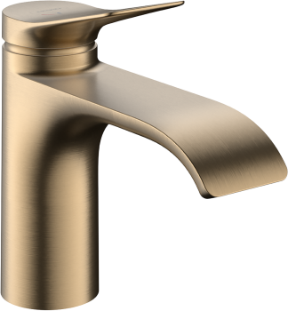 - HANSGROHE Vivenis Jednouchwytowa bateria umywalkowa 80 CoolStart z kompletem odpływowym z cięgłem brąz szczotkowany 75014140 - 75014140 - Łazienki Szydłowski