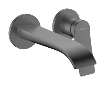  - HANSGROHE Vivenis bateria umywalkowa ścienna zasięg wylewki 19,2 cm czarny chrom szczotkowany 75050340 - 75050340 - Łazienki Szydłowski