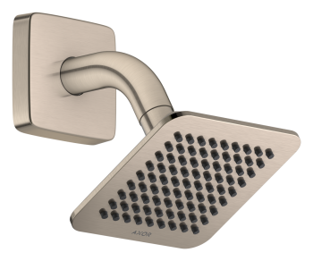 - AXOR Citterio C Deszczownica prysznicowa 12 x 12cm 1jet z ramieniem prysznicowym nikiel szczotkowany 28810820 - 28810820 - Łazienki Szydłowski