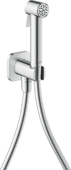 - AXOR Bidette Showers Główka prysznicowa Bidette 1jet dla wody zimnej z uchwytem i wężem prysznicowym 1.25 m, softsquare chrom 29241000 - 29241000 - Łazienki Szydłowski
