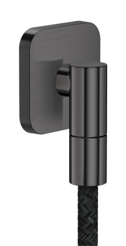 - AXOR Wall outlet Fine Przyłącze węża, softsquare czarny chrom szczotkowany 36739340 - 36739340 - Łazienki Szydłowski