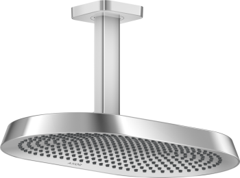 - AXOR ShowerSphere Deszczownica prysznicowa 37 x 22 cm 2jet z przyłączem sufitowym chrom 39757000 - 39757000 - Łazienki Szydłowski