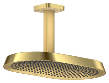 - AXOR ShowerSphere Deszczownica 370/220 2jet z przyłączem sufitowym złoty optyczny polerowany 39757990 - 39757990 - Łazienki Szydłowski