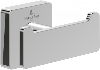 Villeroy&Boch Elements-Striking podwójny haczyk na ręcznik, chrom TVA15201200061