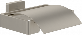 Villeroy&Boch Elements-Striking Uchwyt na papier toaletowy z pokrywą, brushed nickel matt TVA15201300064