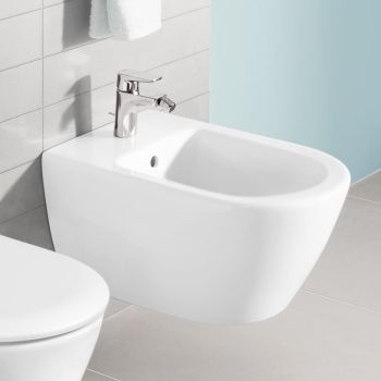 VILLEROY & BOCH Subway 2.0 Bidet wiszący 37,5 x 56 cm biały z powłoką ceramic plus 540000R1