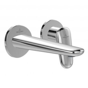 Villeroy&Boch Antao bateria umywalkowa ścienna, wylewka 195 mm chrom TVW11100200061