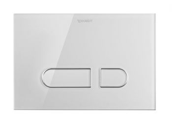 DURAVIT DuraSystem A1 Przycisk uruchamiający, do WC, szkło białe WD5002012000