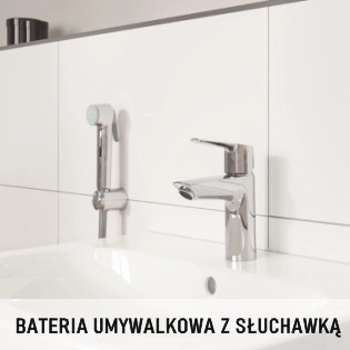 bateria umywalkowa ze słuchawką bidetową