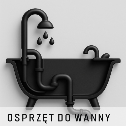 OSPRZĘT DO WANNY SYFON, NÓŻKI, UCHWYTY