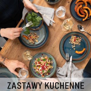 zastawy do kuchni, talerze, szklanki 
