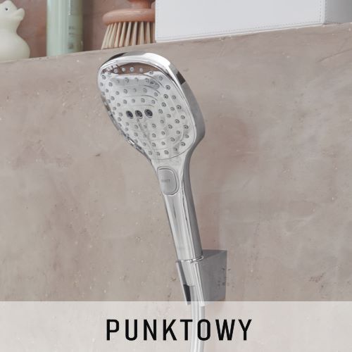 zestaw natryskowy na uchwycie punktowym 