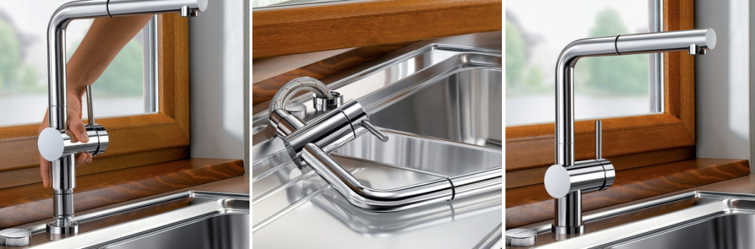 bateria kuchenna pod okienna Blanco