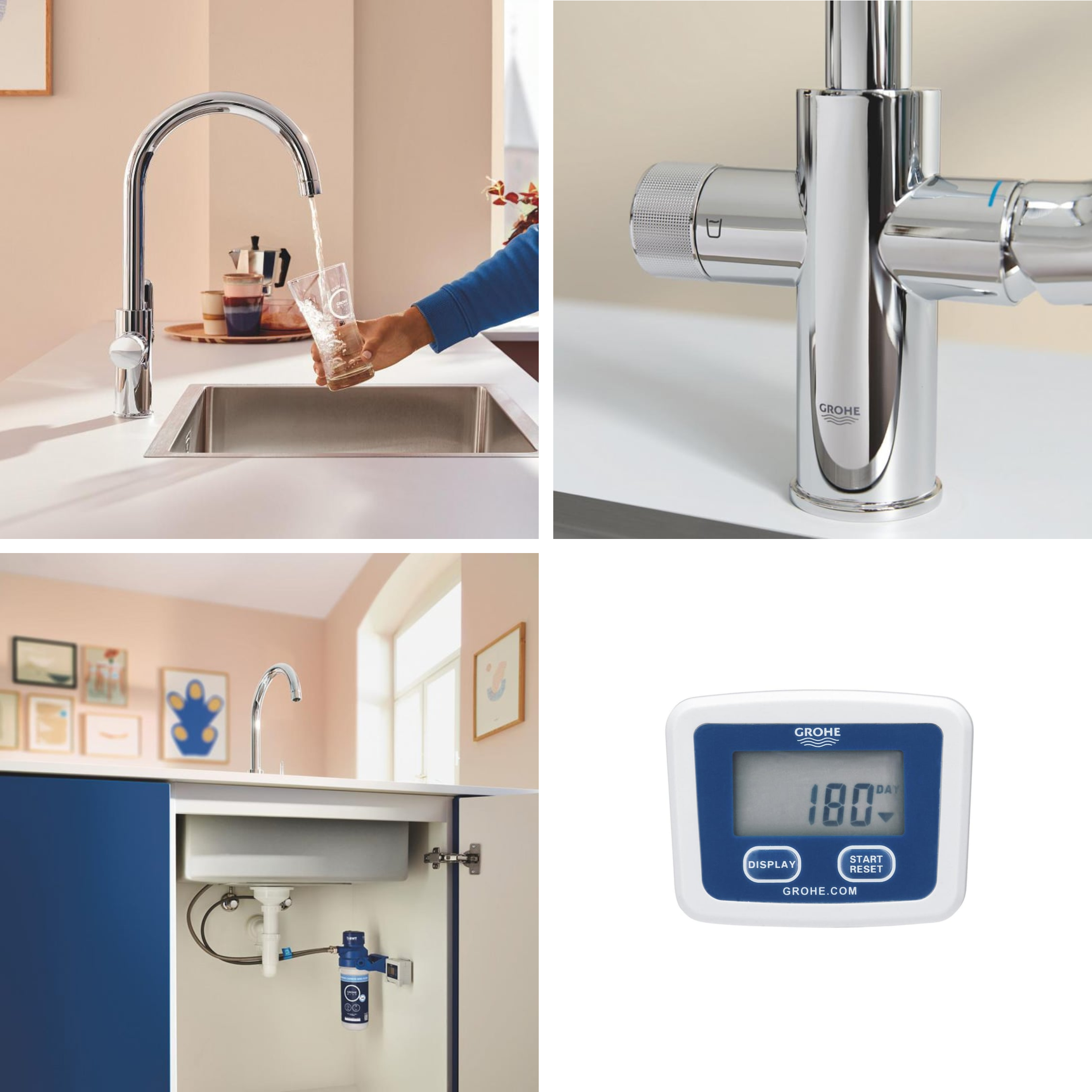 GROHE-Blue Pure StartCurve Bateria filtrująca kolor chrom 30592000