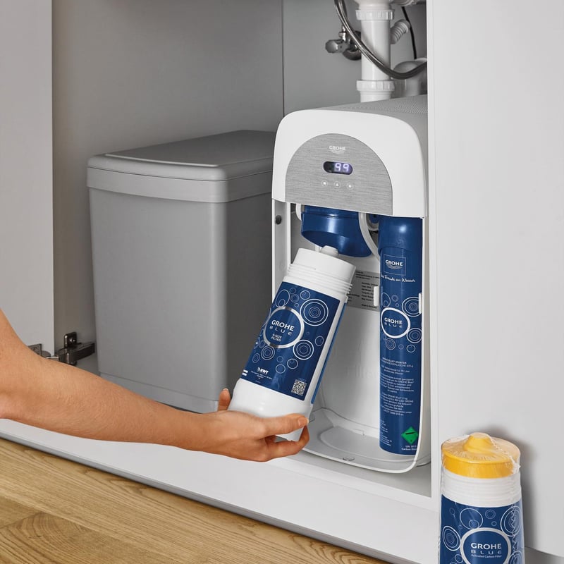 WYMIANA FILTRA W BLUE HOME GROHE