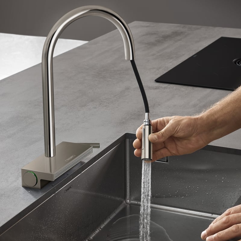 hansgrohe Aquno Select M81 bateria kuchenna z wyciagana wylewką