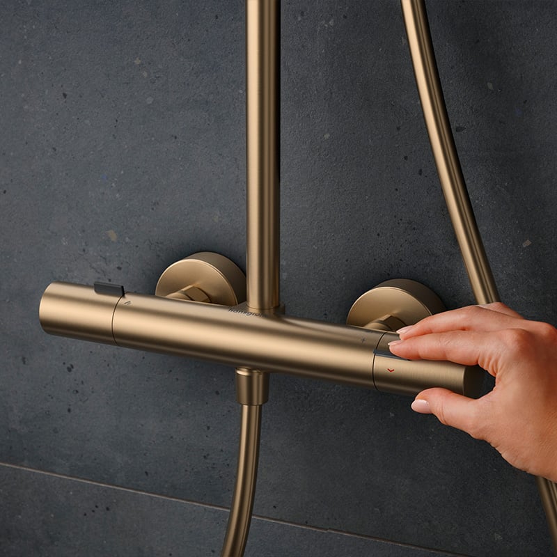 Hansgrohe – przykład wykończenia szczotkowanego