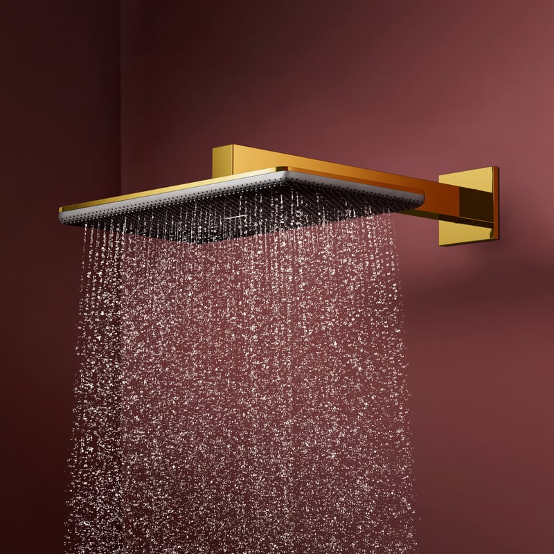 deszczownica z dwoma strumieniami wody - strumień rozproszony