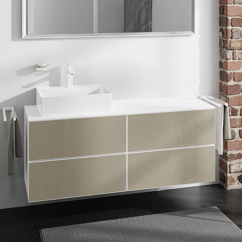 szafka ąłzienkowa hansgrohe Xevolos z brazowym frontem