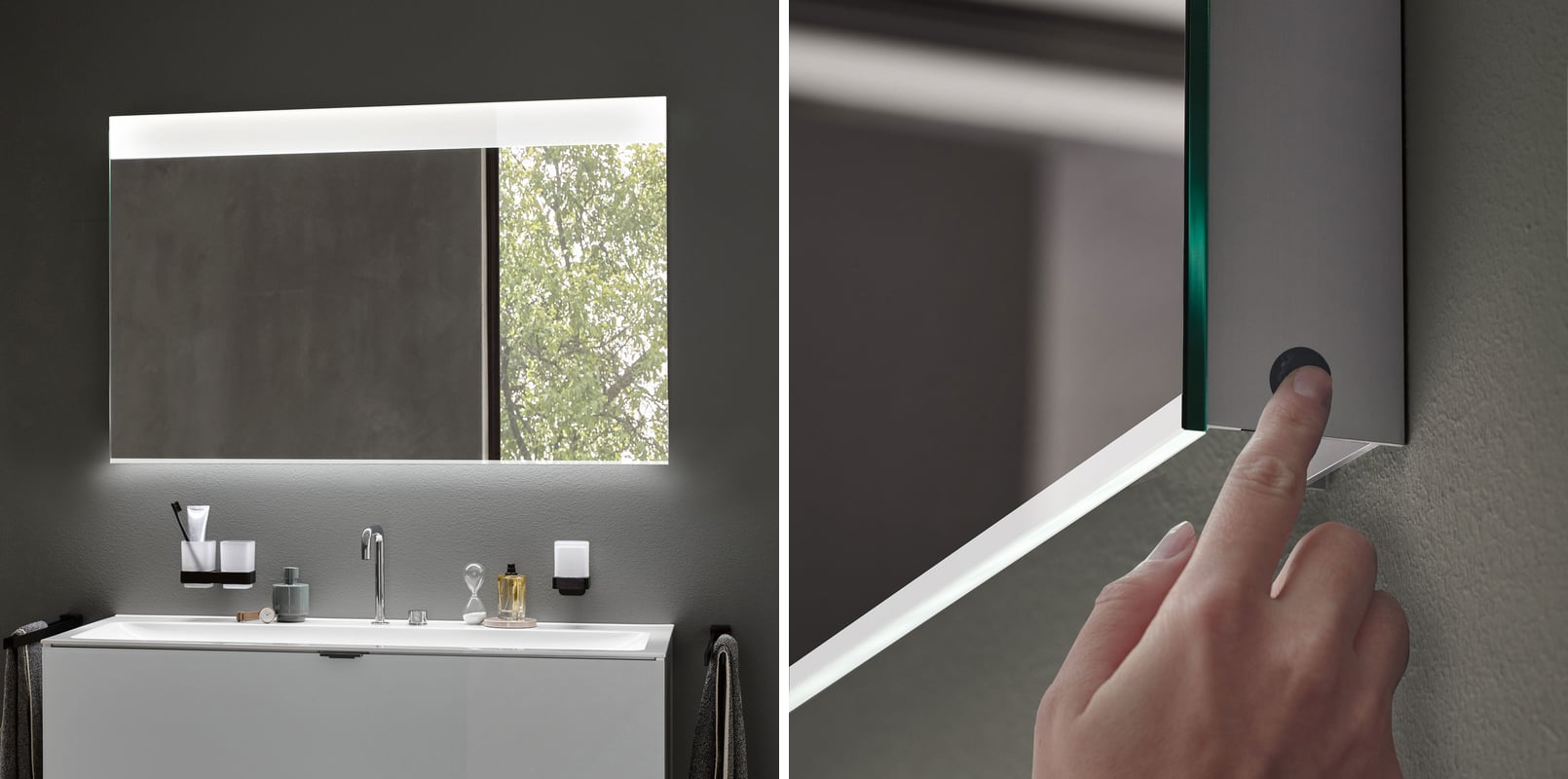 Emco MI 250 lustro z podgrzewaniem lustra, kolor: aluminium/satyna
