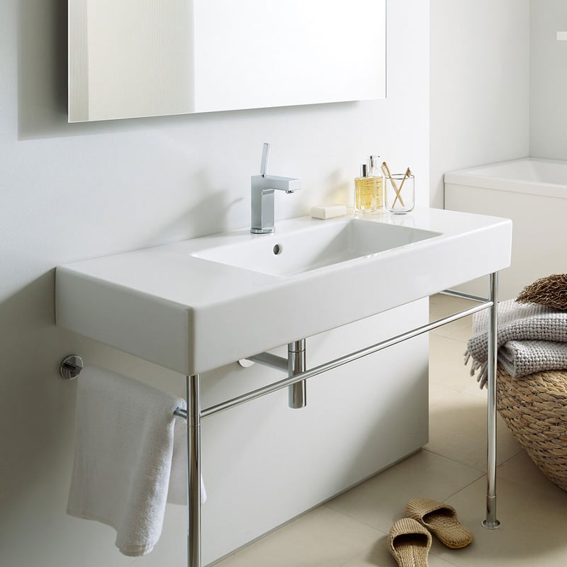 umywalka z grubym blatem ceramicznym 