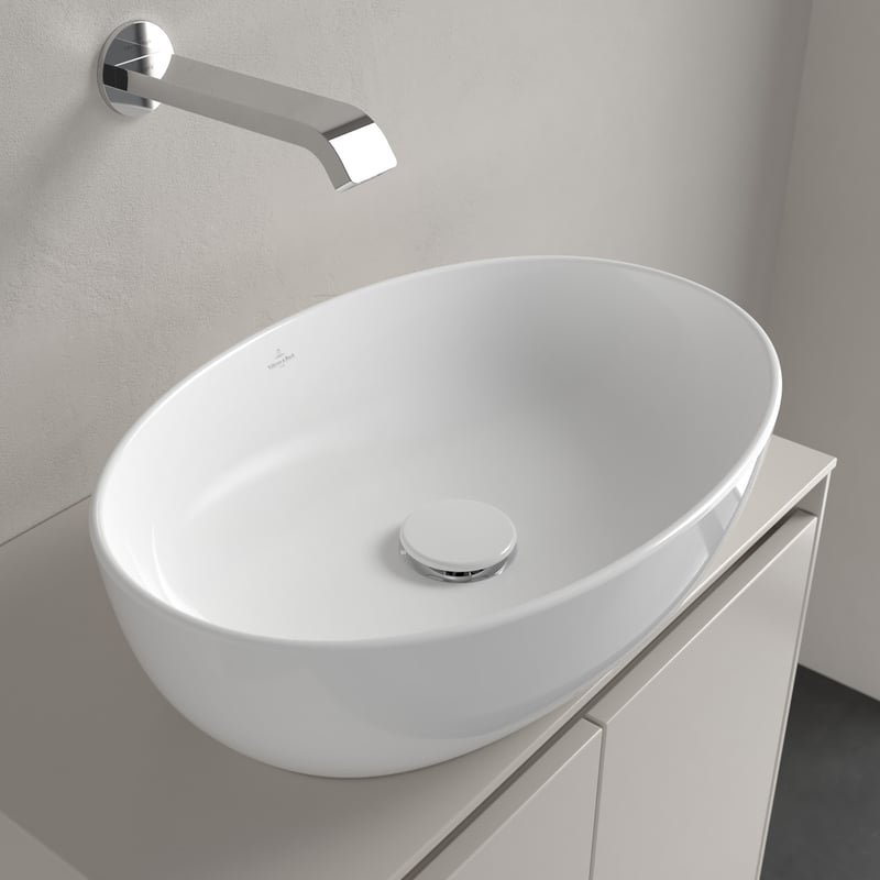 umywalka nablatowa biała owalna