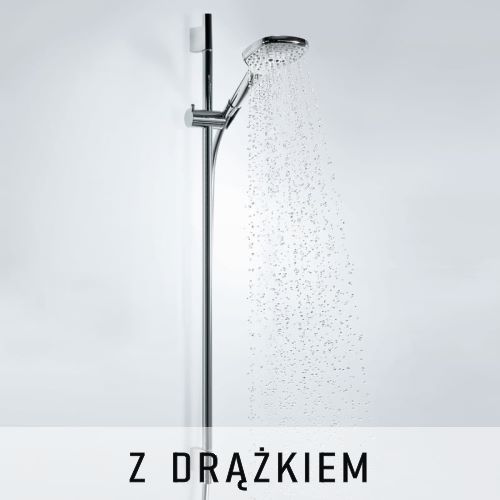 zestaw natryskowy z drążkiem prysznicowym 